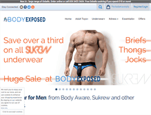 Tablet Screenshot of bodyexposed.co.uk